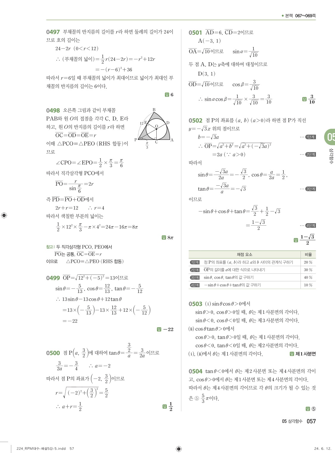 알피엠대수답지 해설 57