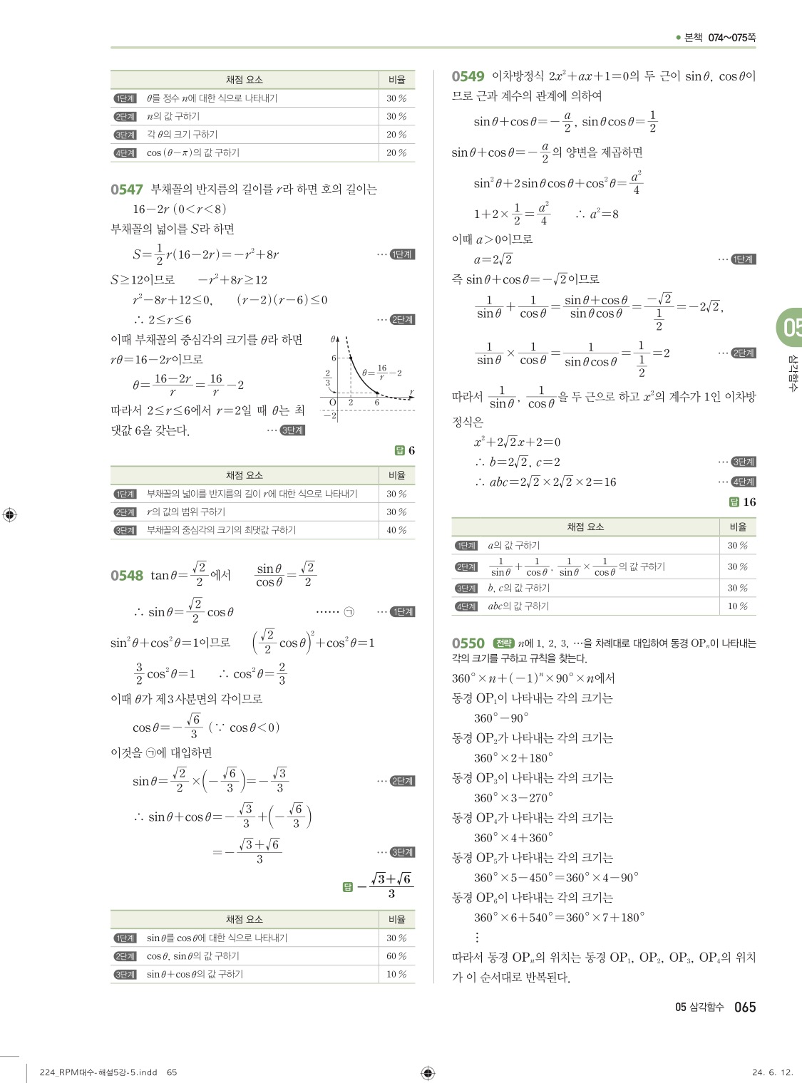 알피엠대수답지 해설 65