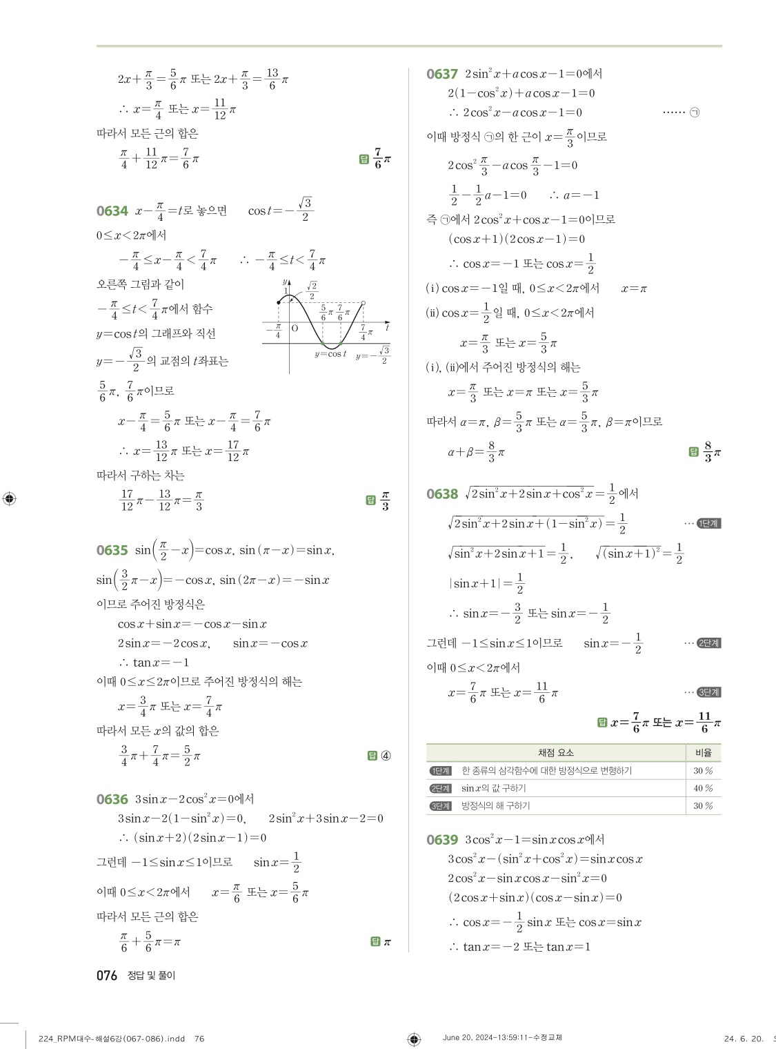 알피엠대수답지 76