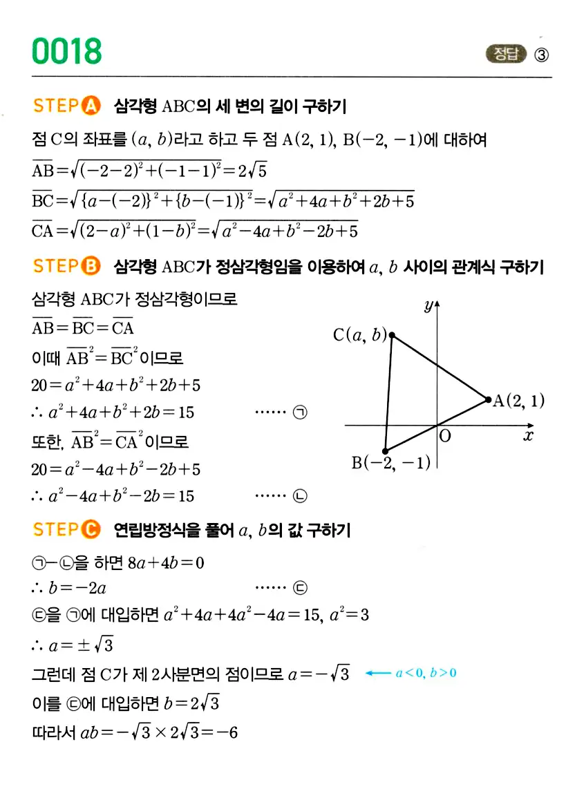 마플시너지 공통수학2 답지 19번