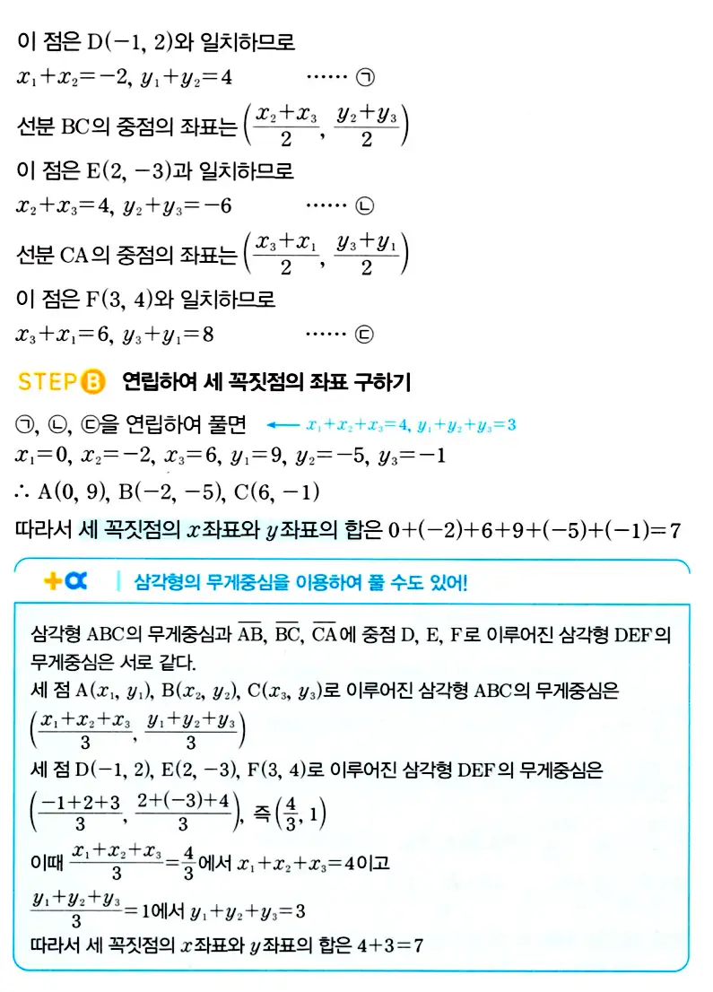 마플시너지 공통수학2 답지