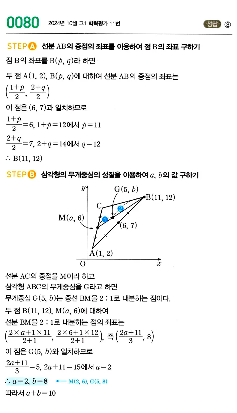 마플시너지 공통수학2 답지