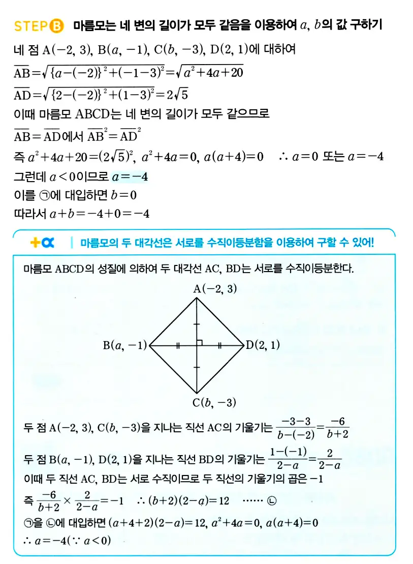 마플시너지 공통수학2 답지 92번