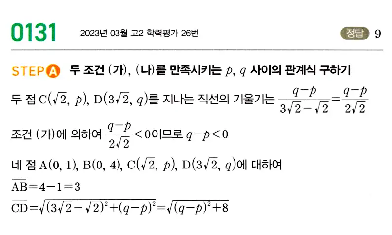 마플시너지 공통수학2 답지 130번