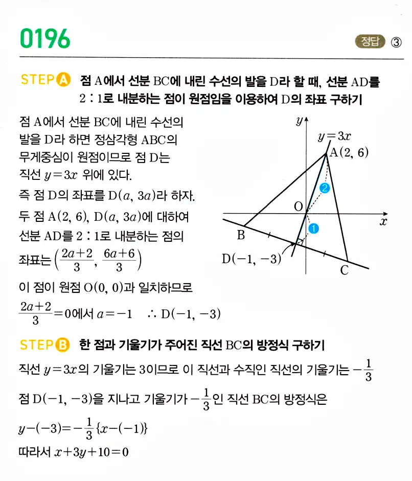 마플시너지 공통수학2 답지 198번