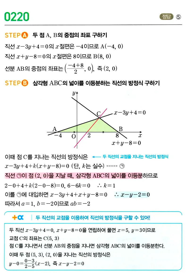 마플시너지 공통수학2 답지 223번