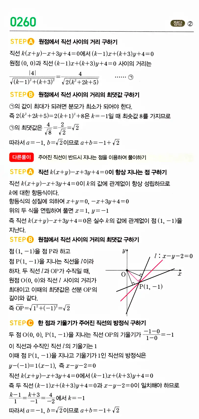 마플시너지 공통수학2 답지 262번