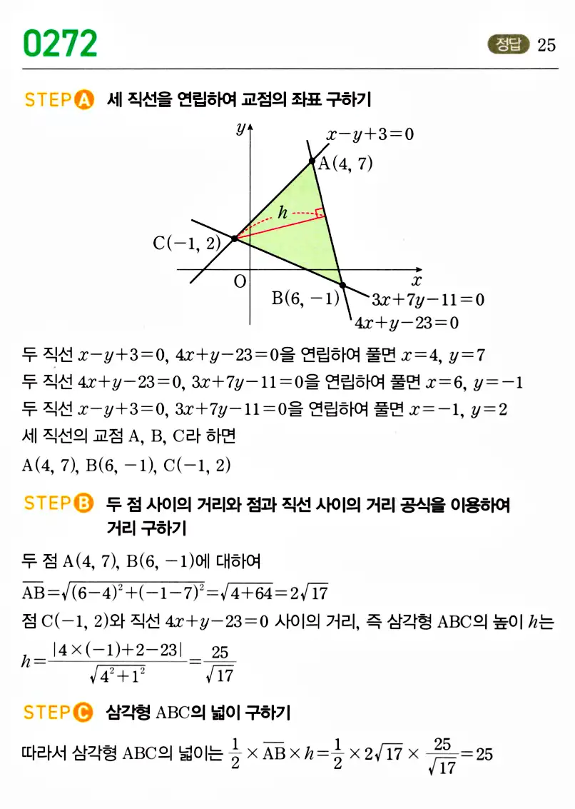마플시너지 공통수학2 답지 272번