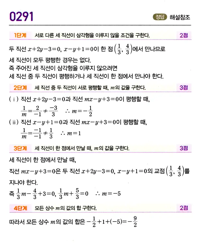 마플시너지 공통수학2 답지 290번