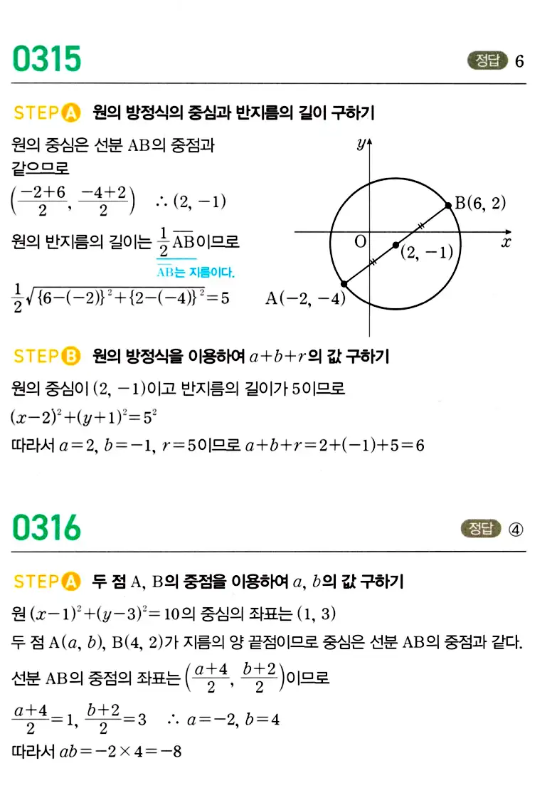 마플시너지 공통수학2 답지 320번