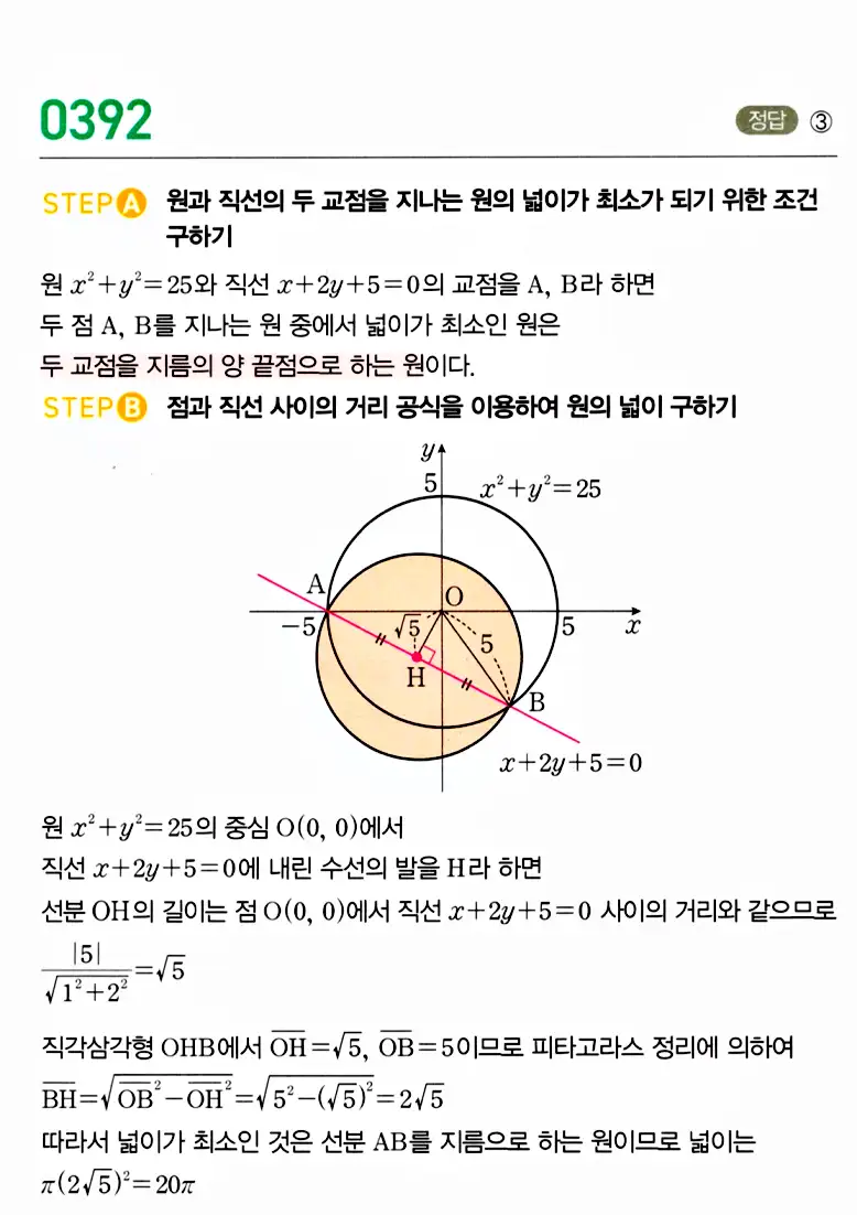 마플시너지 공통수학2 답지 392번