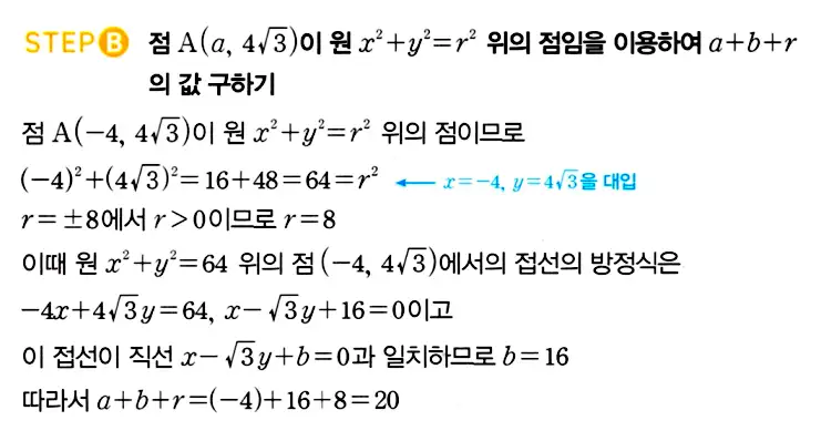 마플시너지 공통수학2 답지 450번