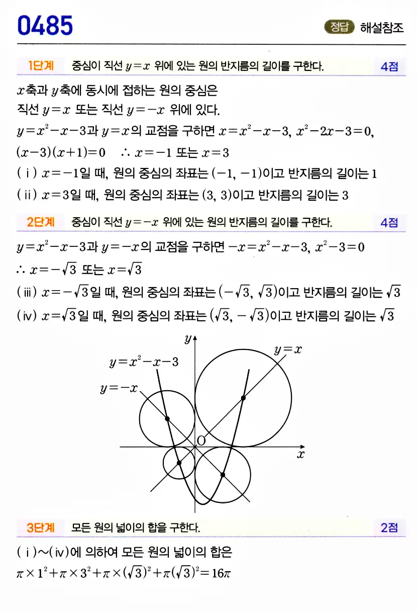 마플시너지 공통수학2 답지 481번