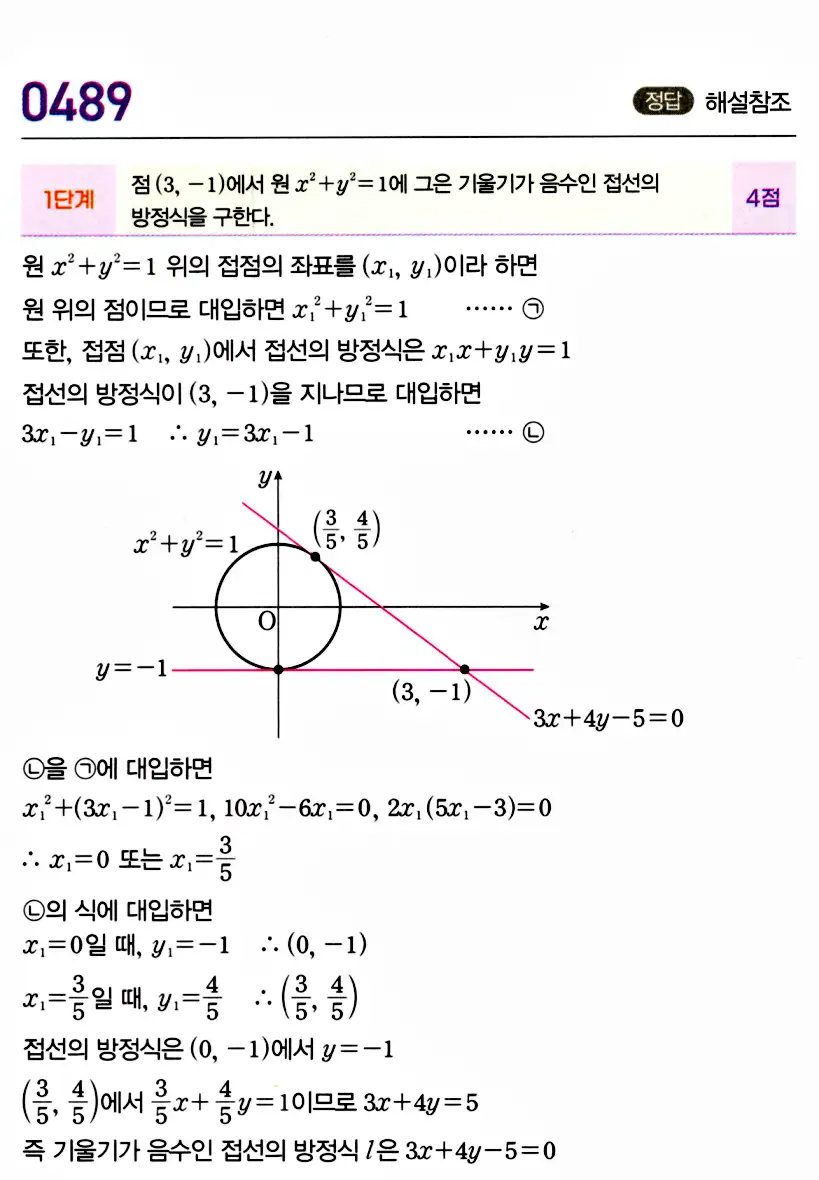 마플시너지 공통수학2 답지 495번