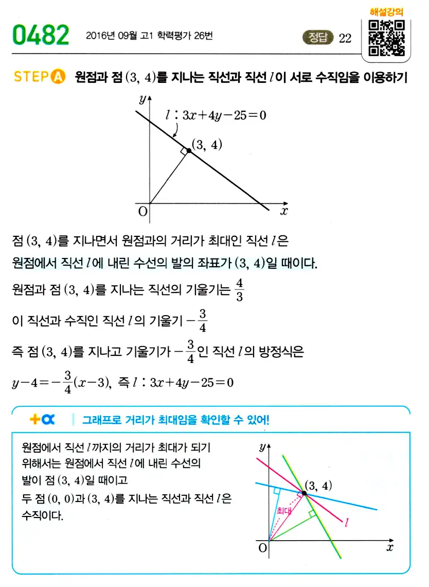 마플시너지 공통수학2 답지 483번