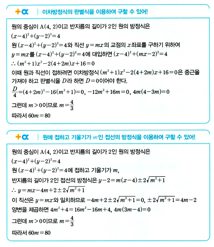 마플시너지 공통수학2 답지 추가해설18