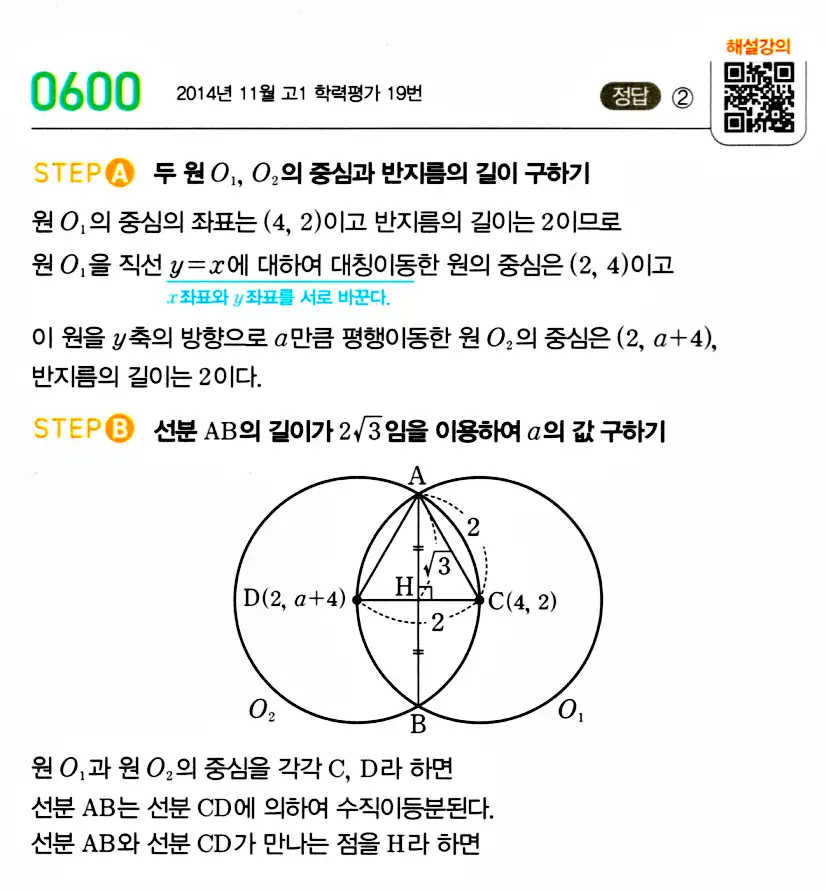 마플시너지 공통수학2 답지 596번