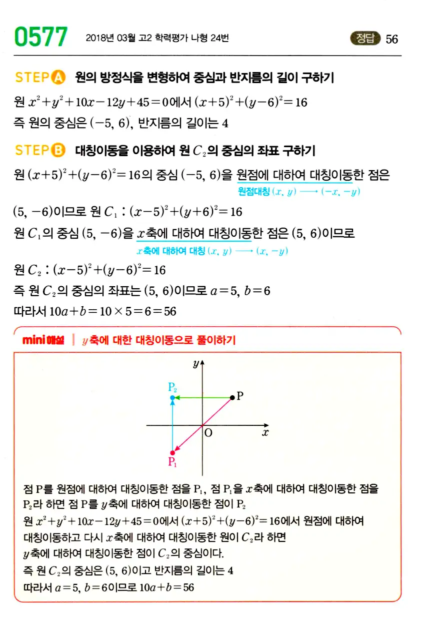 마플시너지 공통수학2 답지 575번