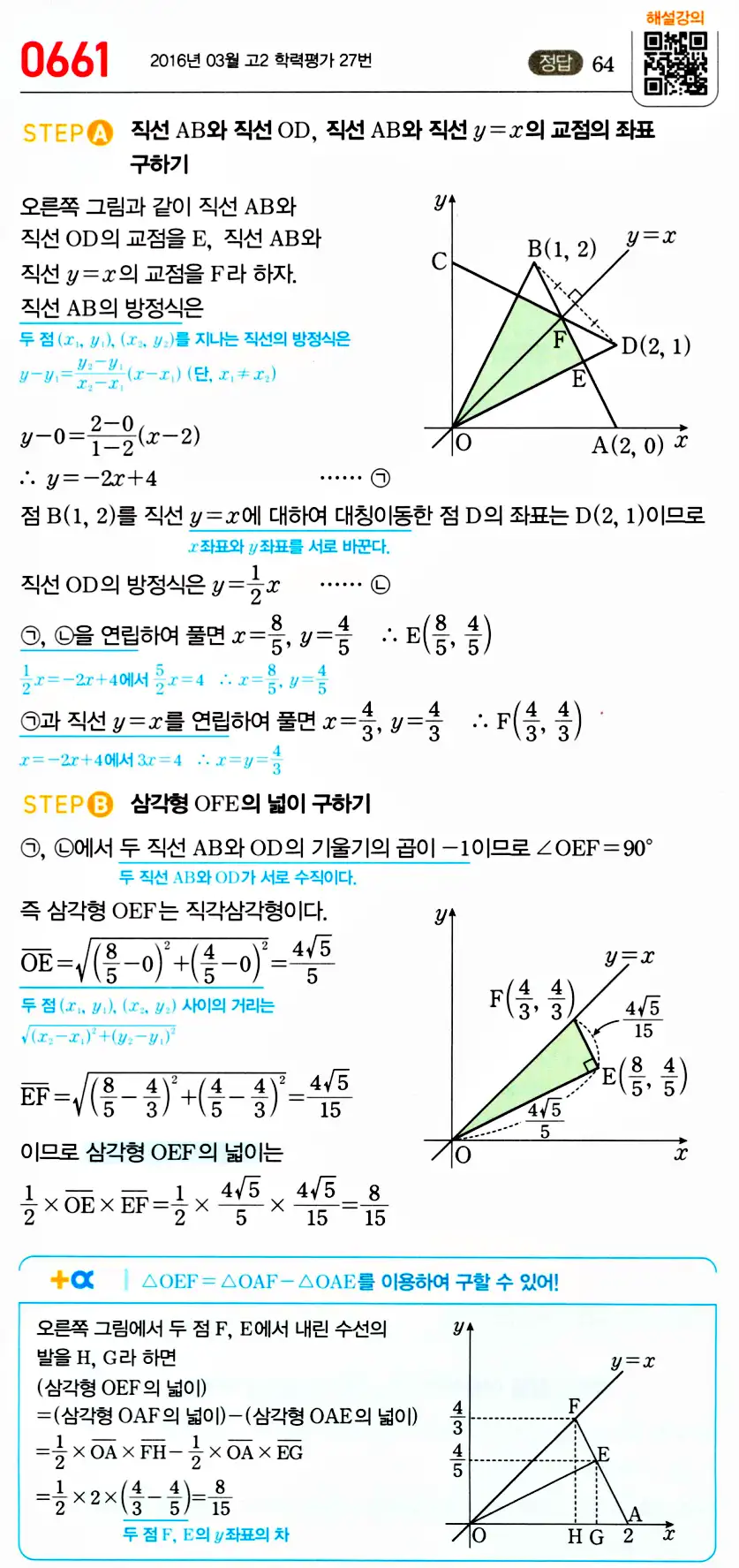 마플시너지 공통수학2 답지 661번