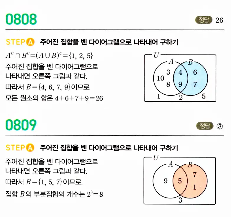 마플시너지 공통수학2 답지 804번