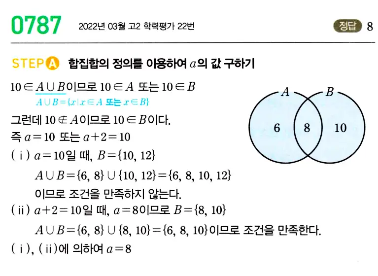 마플시너지 공통수학2 답지 788번