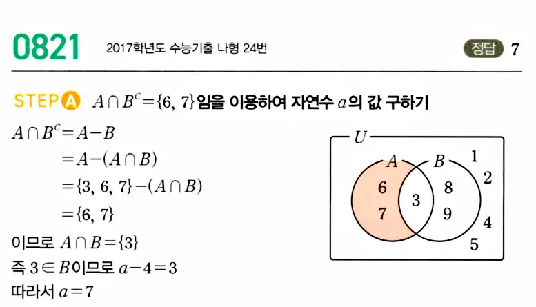 마플시너지 공통수학2 답지 820번