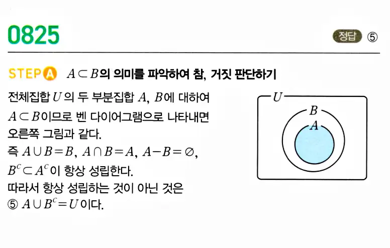 마플시너지 공통수학2 답지 824번