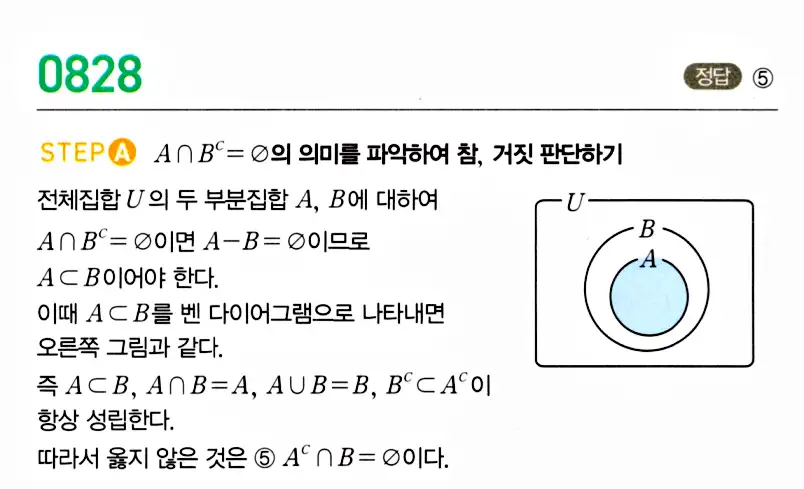 마플시너지 공통수학2 답지 826번