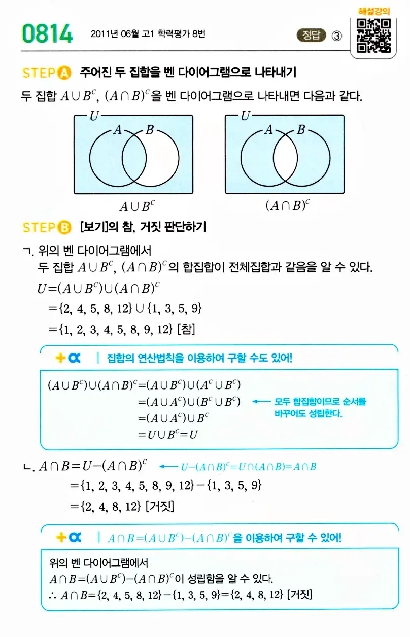 마플시너지 공통수학2 답지 814번