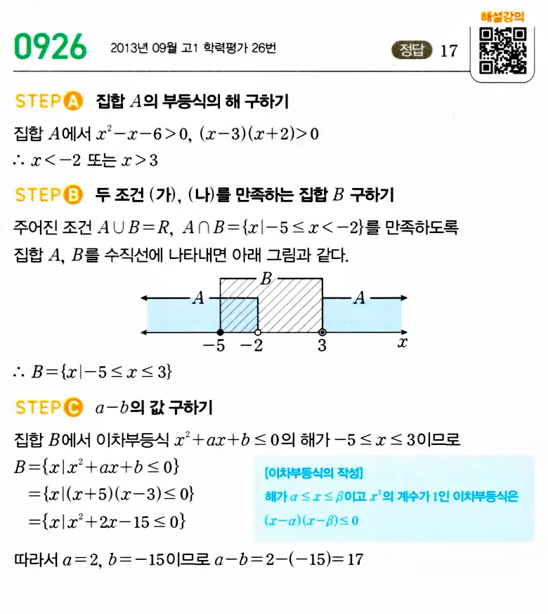 마플시너지 공통수학2 답지 920번