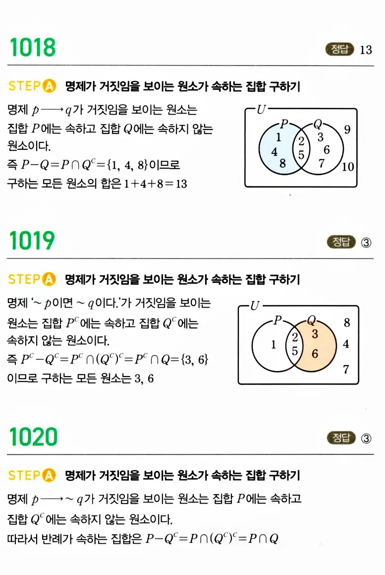 마플시너지 공통수학2 답지 1008번