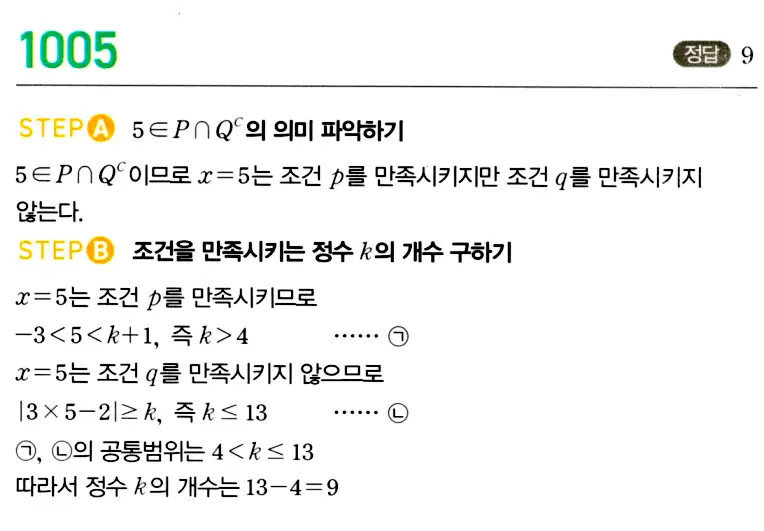 마플시너지 공통수학2 답지 999번