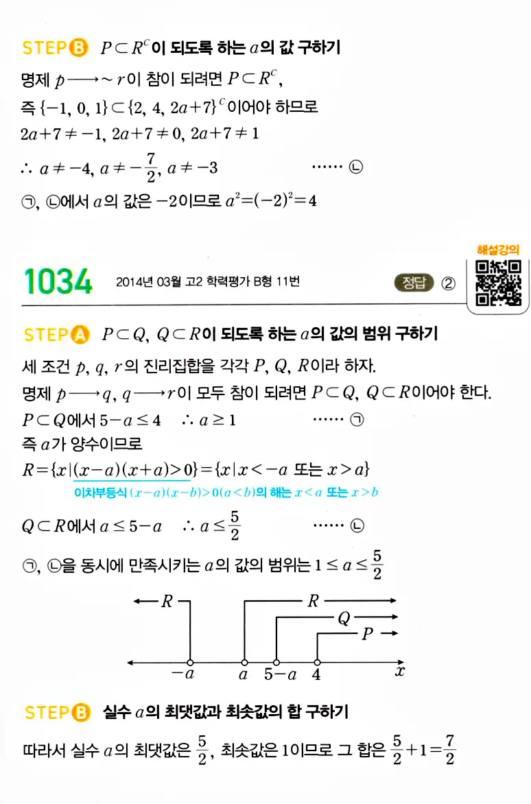 마플시너지 공통수학2 답지 1032번