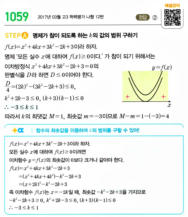 마플시너지 공통수학2 답지 1061번
