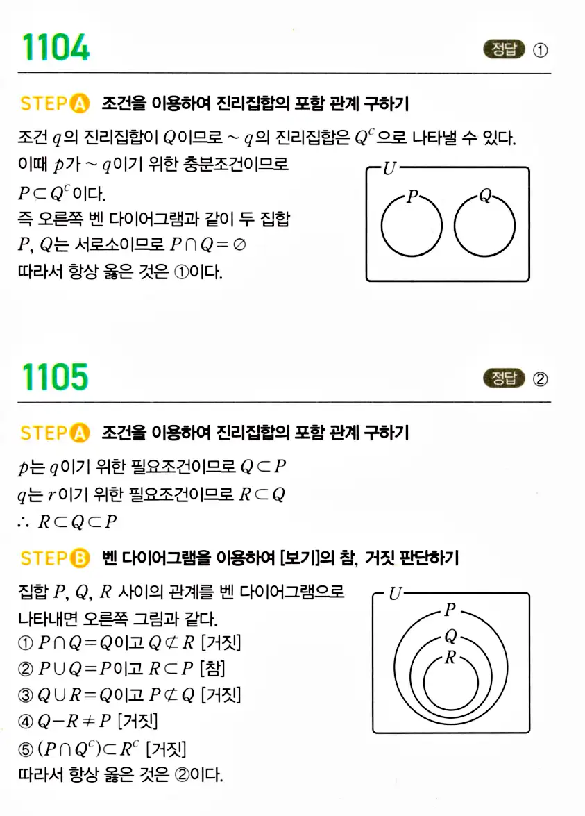마플시너지 공통수학2 답지 1099번
