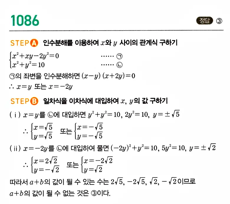 마플시너지 공통수학1 답지 해설