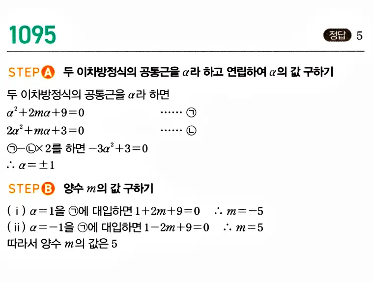 마플시너지 공통수학1 답지 해설