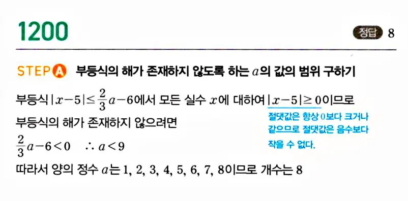 마플시너지 공통수학1 해설 1200번 끝
