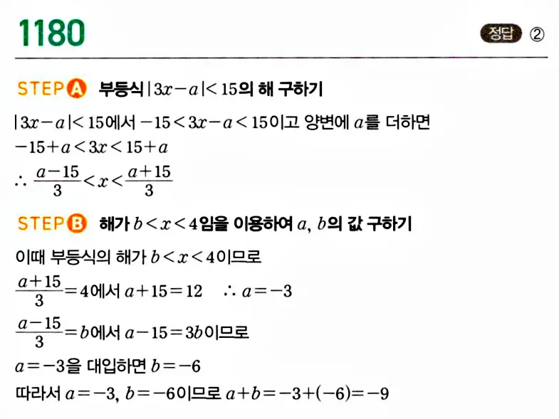 마플시너지 공통수학1 해설