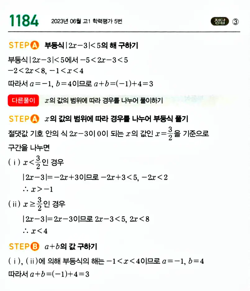 마플시너지 공통수학1 해설