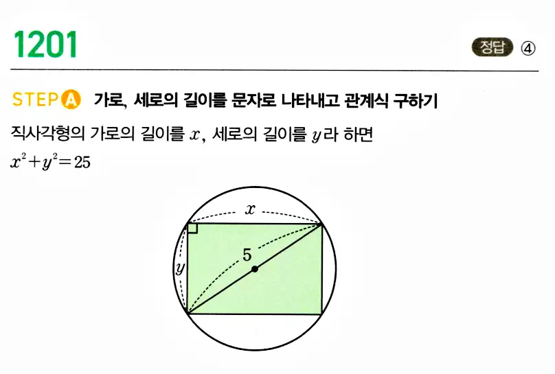 마플시너지 공통수학2 답지 1201번