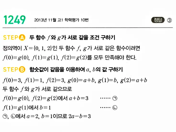 마플시너지 공통수학2 답지 1245번