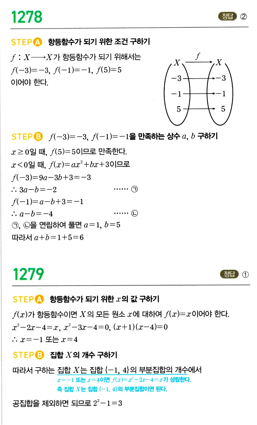 마플시너지 공통수학2 답지 1261번