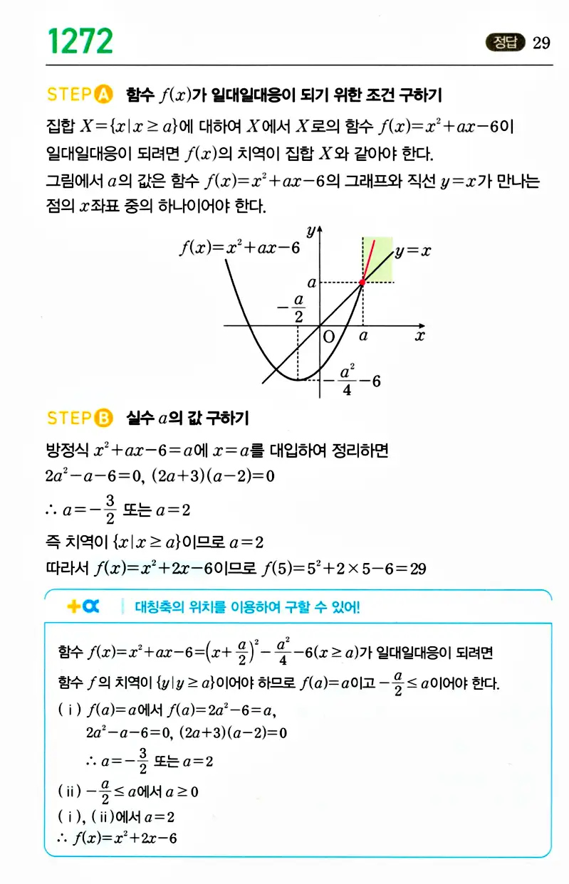 마플시너지 공통수학2 답지 1272번