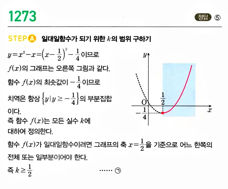 마플시너지 공통수학2 답지 1273번