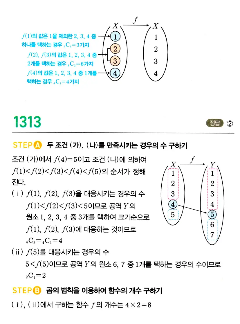 마플시너지 공통수학2 답지 1307번