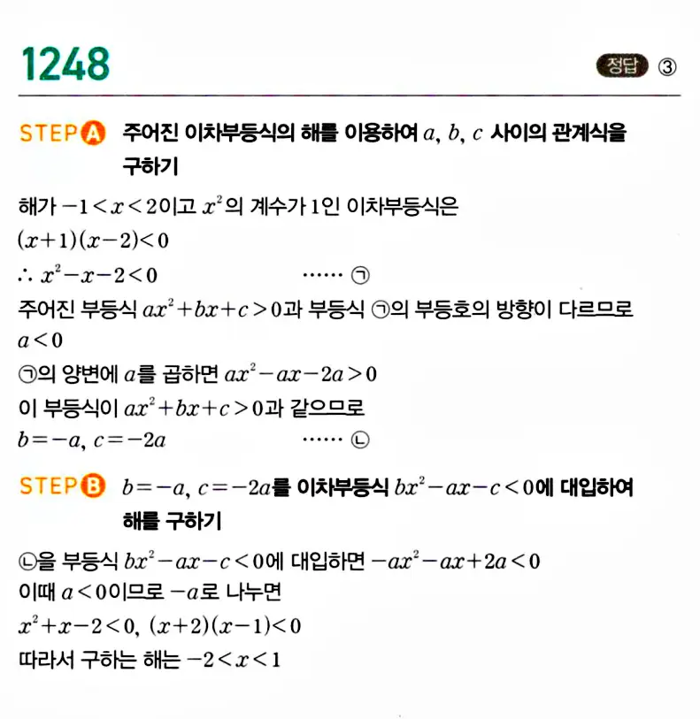 마플시너지 공통수학1 답지 해설