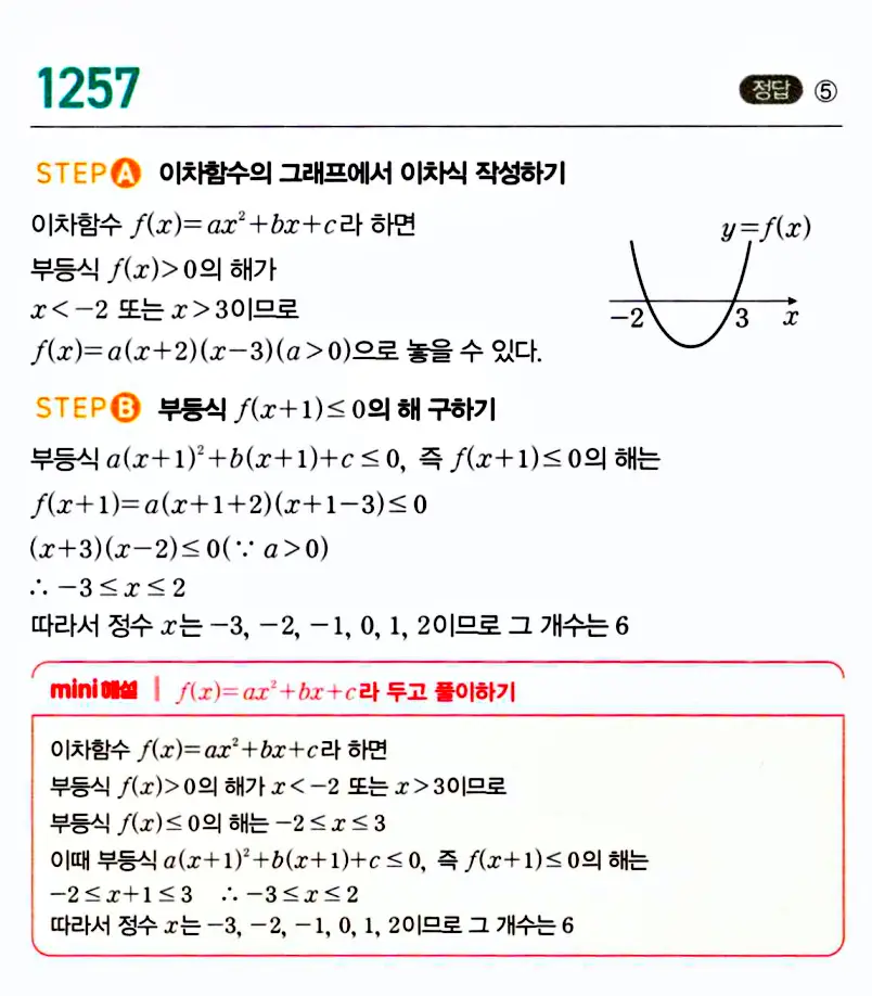 마플시너지 공통수학1 답지 해설