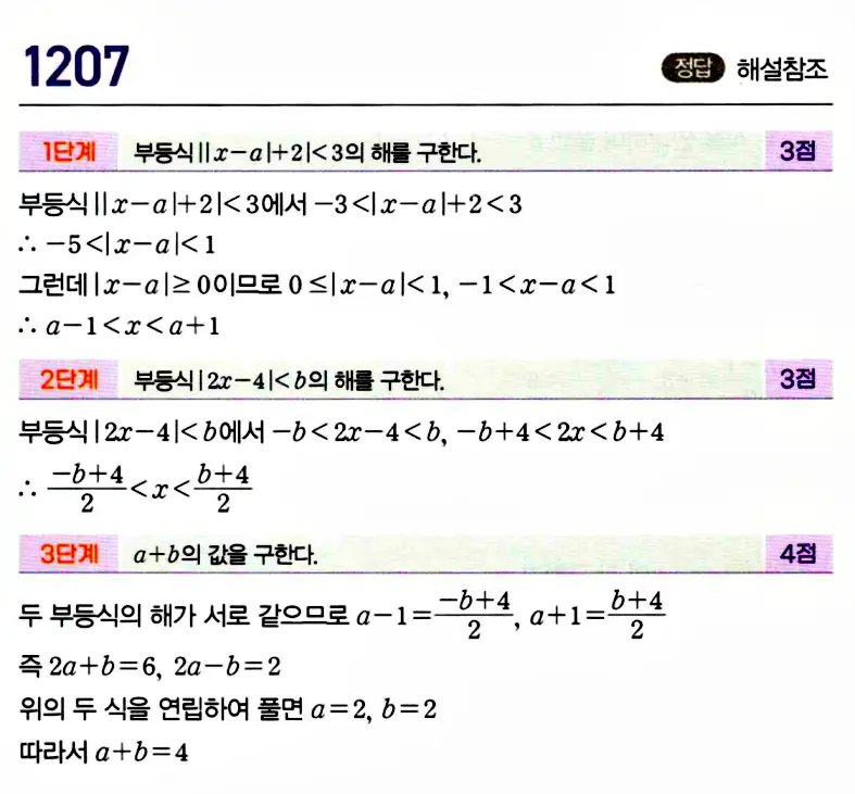 마플시너지 공통수학1 답지 해설