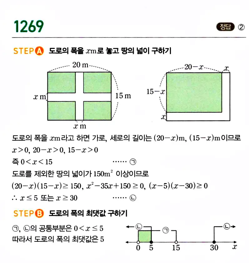 마플시너지 공통수학1 답지 1270번 인근